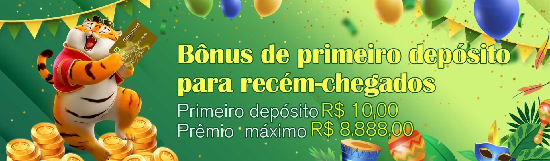 Existem bônus de boas-vindas de cassino semelhantes aos bônus esportivos, oferecendo bônus de 100% até R$ 300 para você aproveitar.